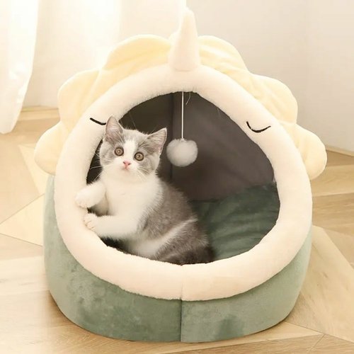 1_15788355-dc3d-497c-b680-35dc07b07edc.jpg Adorable Dinosaur Pet House with Toy