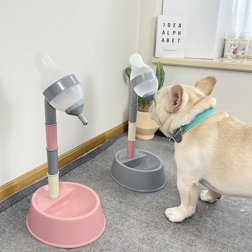 31623f4e-0490-4b0d-bb17-832b2f1f7eda.jpg Automatic Pet Water Dispenser Stand Feeder Bowl Adjusting Height