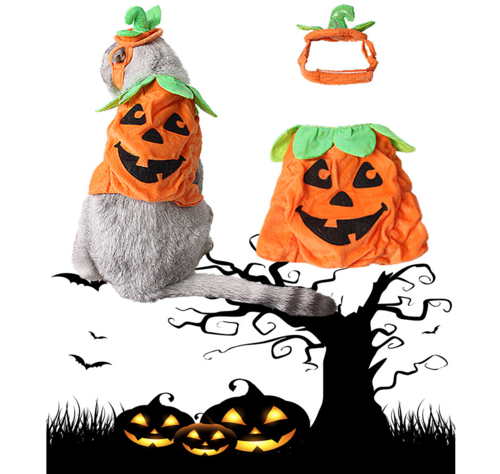978535607414.png Halloween Pet Cats Costume Props Creative Pumpkin