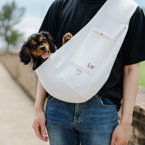 DSC05547.jpg Lof Neoprene Pet Sling Carrier - Secure & Stylish Travel for Small