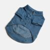 👖 Dusten Denim Dog Jacket – Stylish Distressed Jean Jacket with Poop