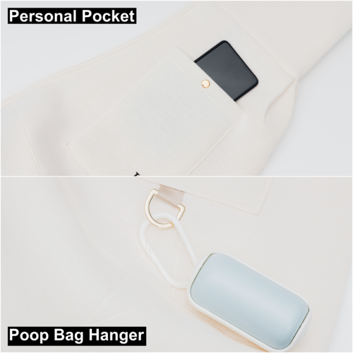 Pocketandhanger.png Lof Neoprene Pet Sling Carrier - Secure & Stylish Travel for Small