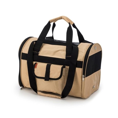 Prefer_Pets_566_Jet_Carrier_Khaki_Pet_Carrier_-_Side_View_Closed.jpg 566 Jet Carrier - Pet Carrier