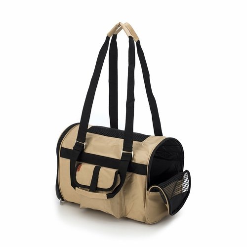 Prefer_Pets_566_Jet_Carrier_Khaki_Pet_Carrier_-_Straps_Up.jpg 566 Jet Carrier - Pet Carrier