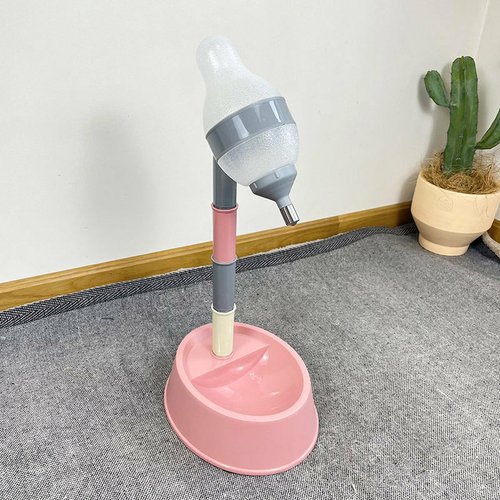 e5bdeeee-9b4f-45c1-9cf0-1f89d1b09e93.jpg Automatic Pet Water Dispenser Stand Feeder Bowl Adjusting Height